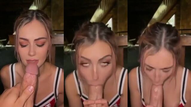 A super sexy blonde teen demonstrates her blowjob skills on Erome