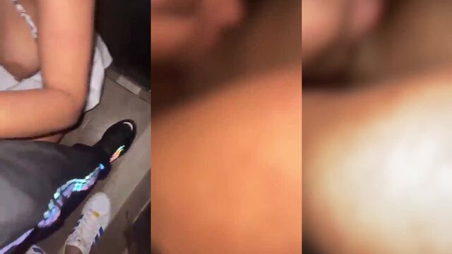 Brazilian slut gets her ass pounded in a gangbang