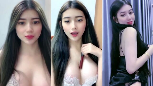 Sexy Vietnamese girl twerks and bounces on BigO live stream