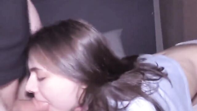 Kawaii Egirl Facials: Cute Japanese Girl Gets Her Face Covered with Cum