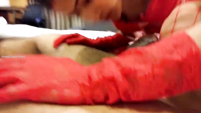 A cute Desi Bhabhi got her face fucked in a scandalous video