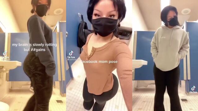 Blonde BBW Curvy Mary is going wild in the bathroom with toys