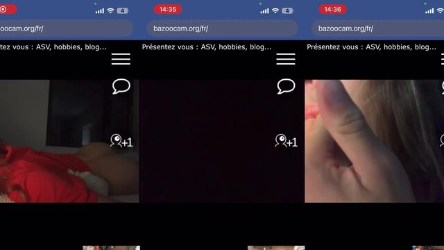 A young slut has sex with a guy she just met on Bazoocam