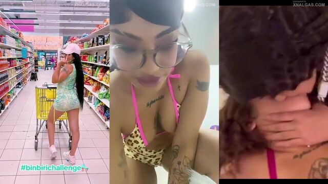 The young artist made a mash of banana on her body and became a slut