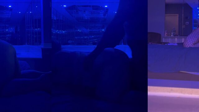 Pawg gives a messy blowjob before getting her ass gapped hard