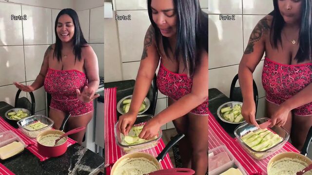 A fat and busty negra gets her huge boobs exposed on Instagram