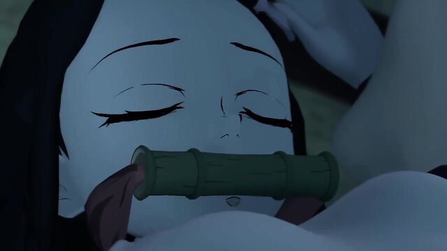 Nezuko gets fucked by Zenitsu in a steamy Demon Slayer scene