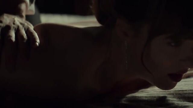 A sexy celeb is having fun with a guy in this hot video
