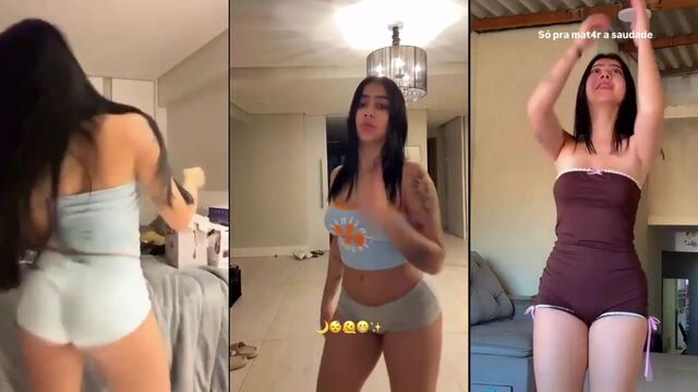 Brasileira gostosa da bunda grande em ação intensa