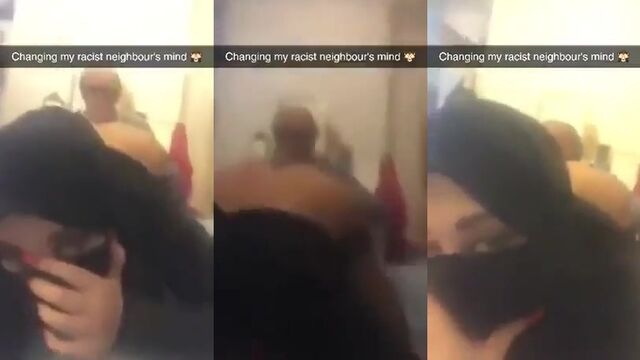 A big white cock for the wet pussy of a hijabi puta