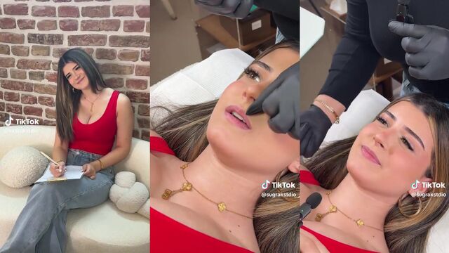 Makeup artist creates a black-haired version of TikTok star Harleen