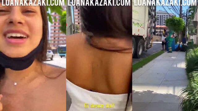 I couldn't stand the heat and had to show myself on the street (Public)
