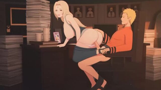 Naruto Uzumaki x Tsunade Senju - riding; vaginal fucked; orgasm; creampie; big ass; milf; 3D sex porno hentai; [Naruto; Boruto]