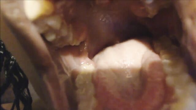 A giantess with a big appetite swallows her lover whole in this steamy scene