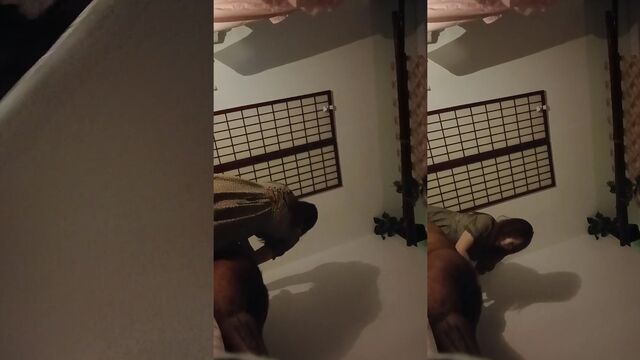 Happy ending massage parlor video features a man finishing with a bang on the backside