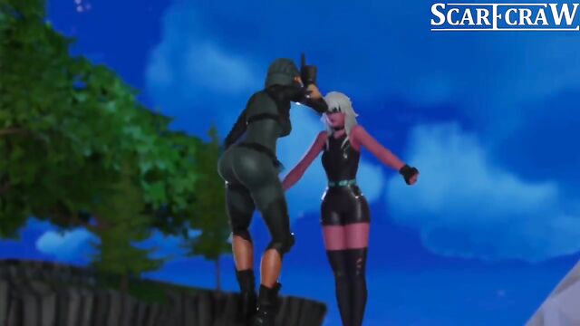 Skinny teen dances Fortnite groove jam with amazing body