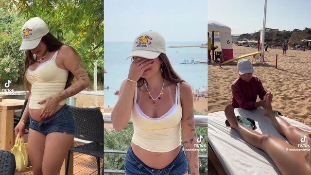 Short bikini dance with hot TikTok influencer
