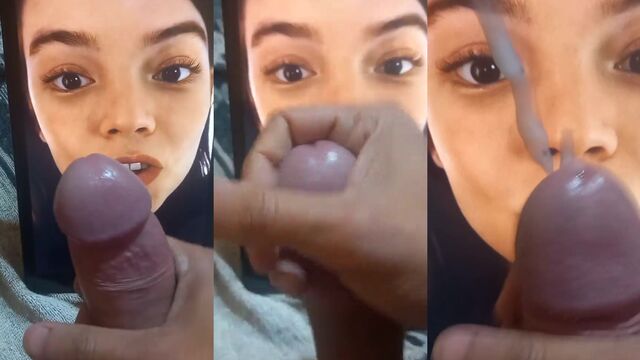 I Masturbate and Cum while watching a celebrity sex tribute video