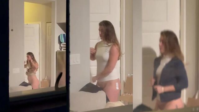 I caught my neighbor in a compromising position, so I took some intimate photos!