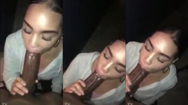 Morena gulosa mamando o pau, boquete delicioso 