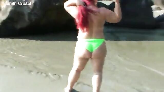 Chubby girl showing off her naughty side