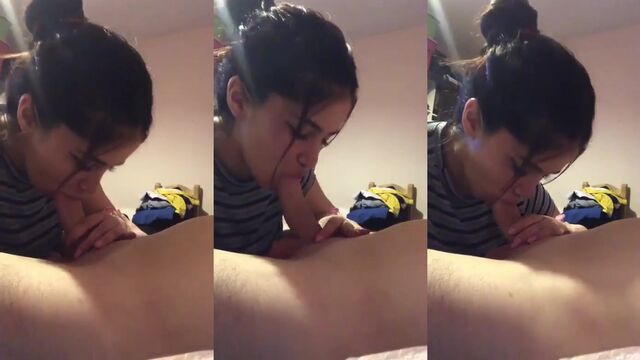 A young beautiful Argentine girl plays with her pussy with a toy