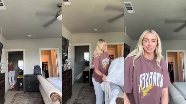 The pretty MadisonSkyy has sex with her boyfriend in a romantic setting
