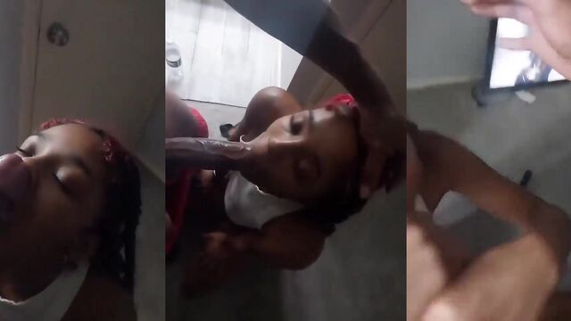 She a pro with the neck, get down and show me your throat