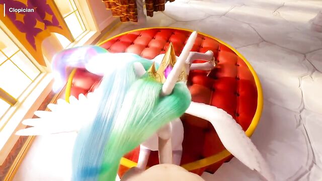 A magical 3D world with ponies awaits, full of passionate encounters