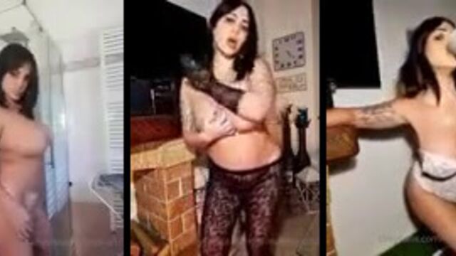 Italian TV host presents the hottest gostosa on the show