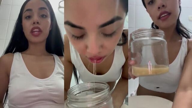 Nasty Latina woman fucks until she pukes