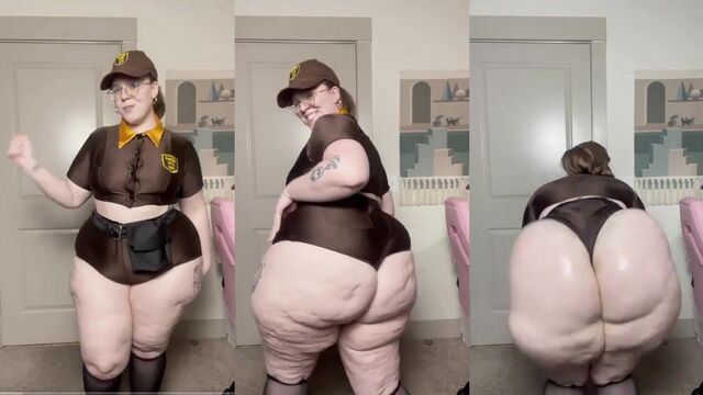BBW ass worship with twerking and booty claps, a sexy JOI treat