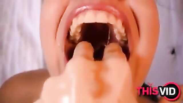 Close up ng puke with intense vomiting action