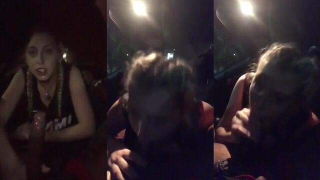 The pretty and hot babe is trying to fit the whole banana in her mouth