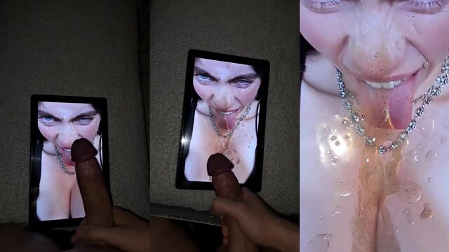A huge cum tribute to Billie Eilish, inspired by her intense vibe