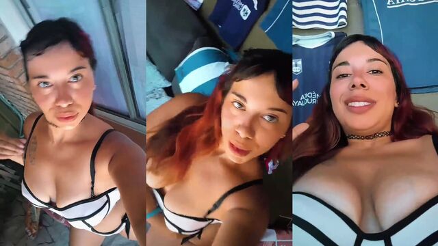 Redhead big ass argentinian babe talking and getting fucked hard