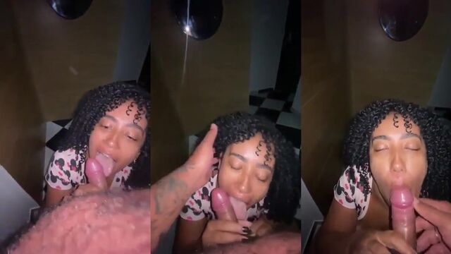 Ebony teen Marquinha got her pussy filled with sticky sperm
