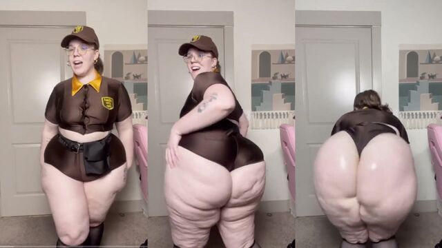 BBW twerks her big ass and gets you to clap along