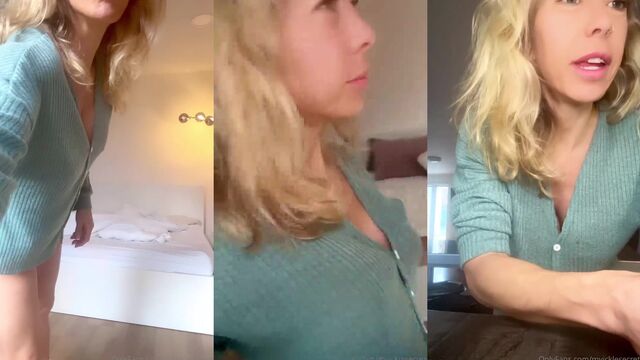 Fitness model has a gorgeous body, showing her charms