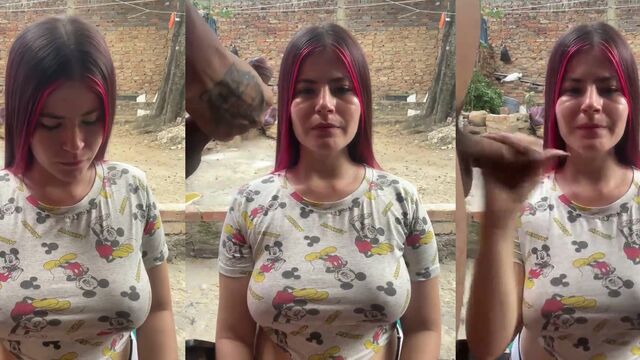 Busty Latina gets fucked on the night cam show