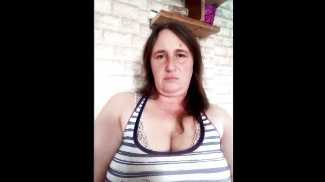 Busty amateur shows her big boobs on cam during a flash