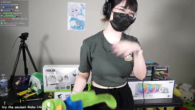 A VTuber does a face reveal and gets naughty with a streamer