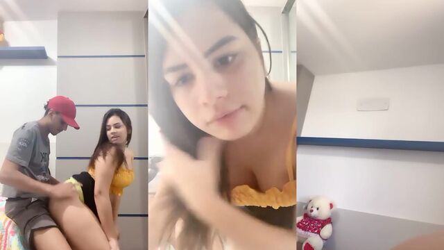 A young goth girl dancing funk, a very sensual and erotic sight!