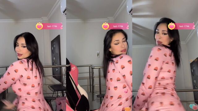 A super hot Turkish girl is dancing and shaking her ass