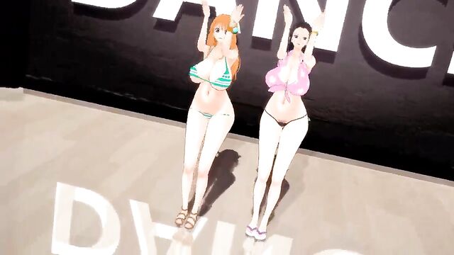 The hottest One Piece characters are dancing and showing their assets