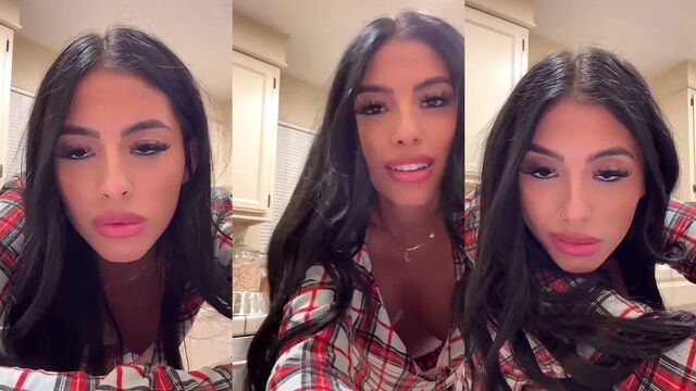 Ebony females strip and tease during a TikTok live stream