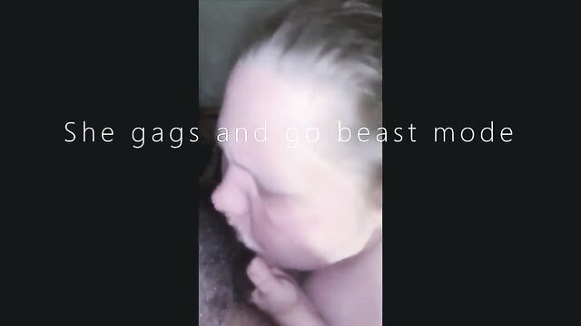 Trailer park whore gets her mouth filled with BBC cum