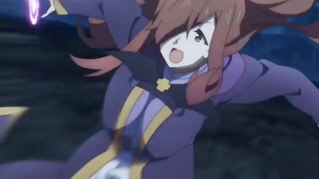KonoSuba Aqua, Darkness, and Wiz in slutty costumes