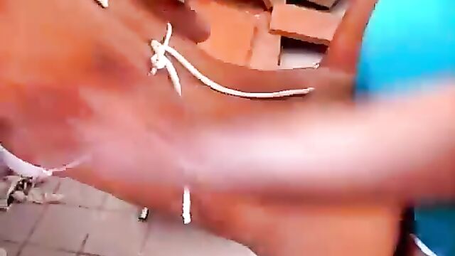 Plumber worker teased the wife of the owner while working in the shower