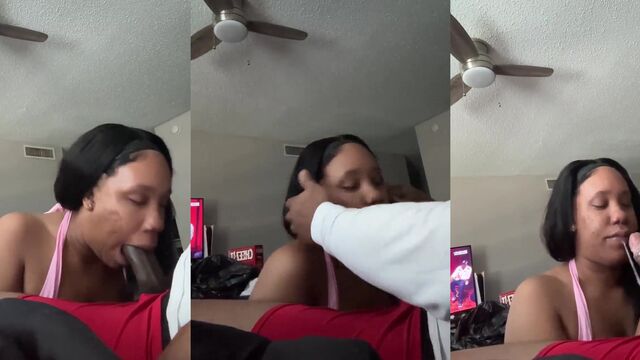Ebony hottie gets her pussy railed hard and deep